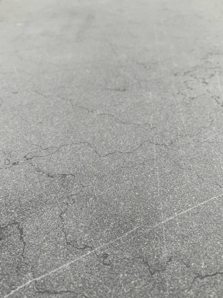 Berkshire Limestone pavers with soft grey tones and natural veining patterns.