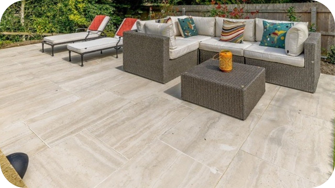 Design Ideas Using Travertine for Patios