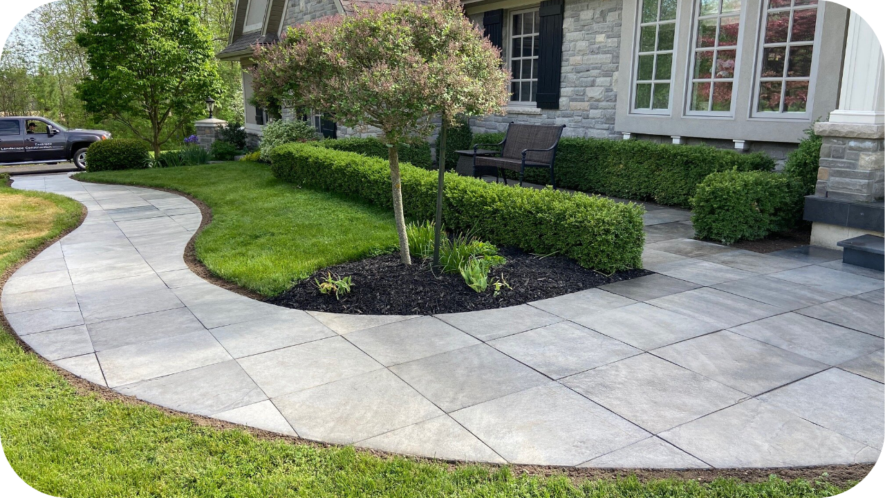 How to Cut a Curved Edge in a Paver Walkway or Patio Landscape