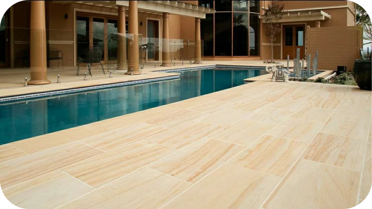 Sandstone Pavers for Pool Surrounds
