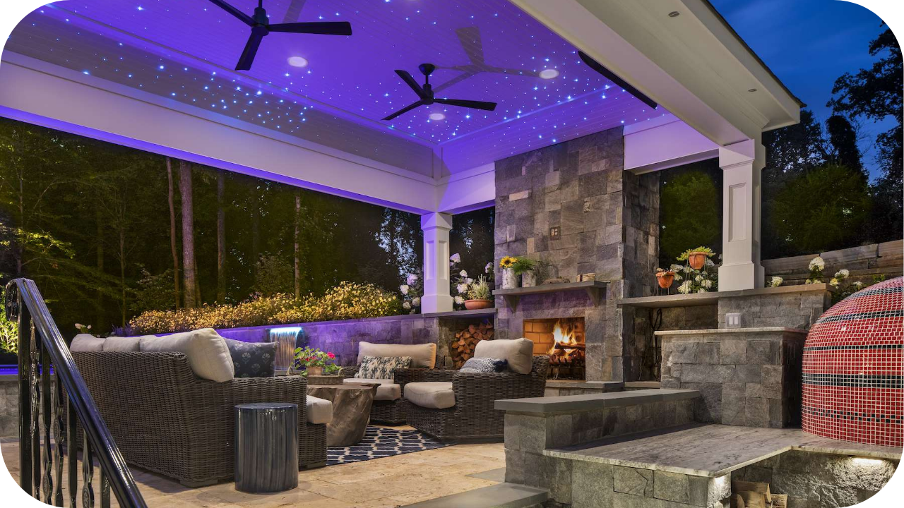 Natural Stone in Outdoor Entertainment Zones