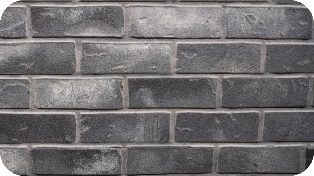 Dark-toned Ashbury brick wall with rich texture and depth, offering a bold and modern choice for contemporary wall design projects.